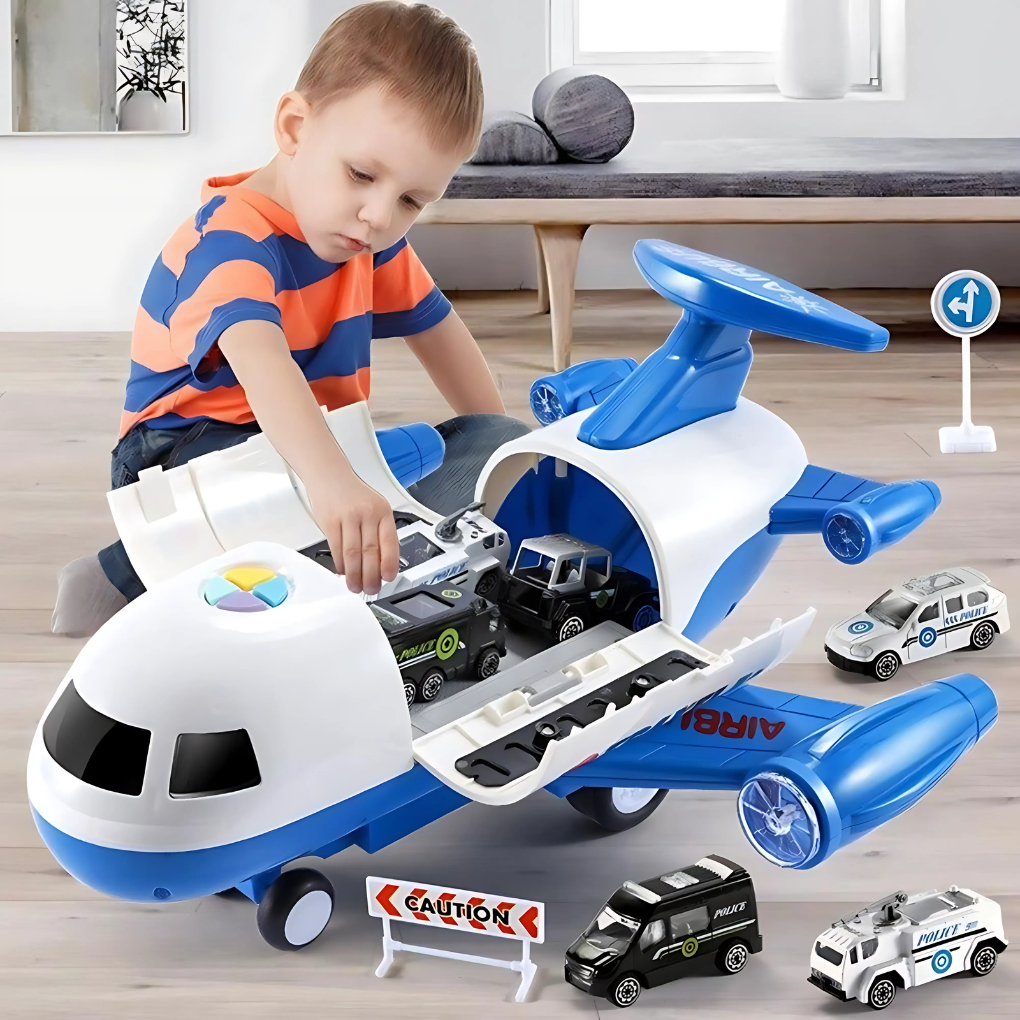Niki | Kids Deformable Airplane Toy with Storage &amp; Music