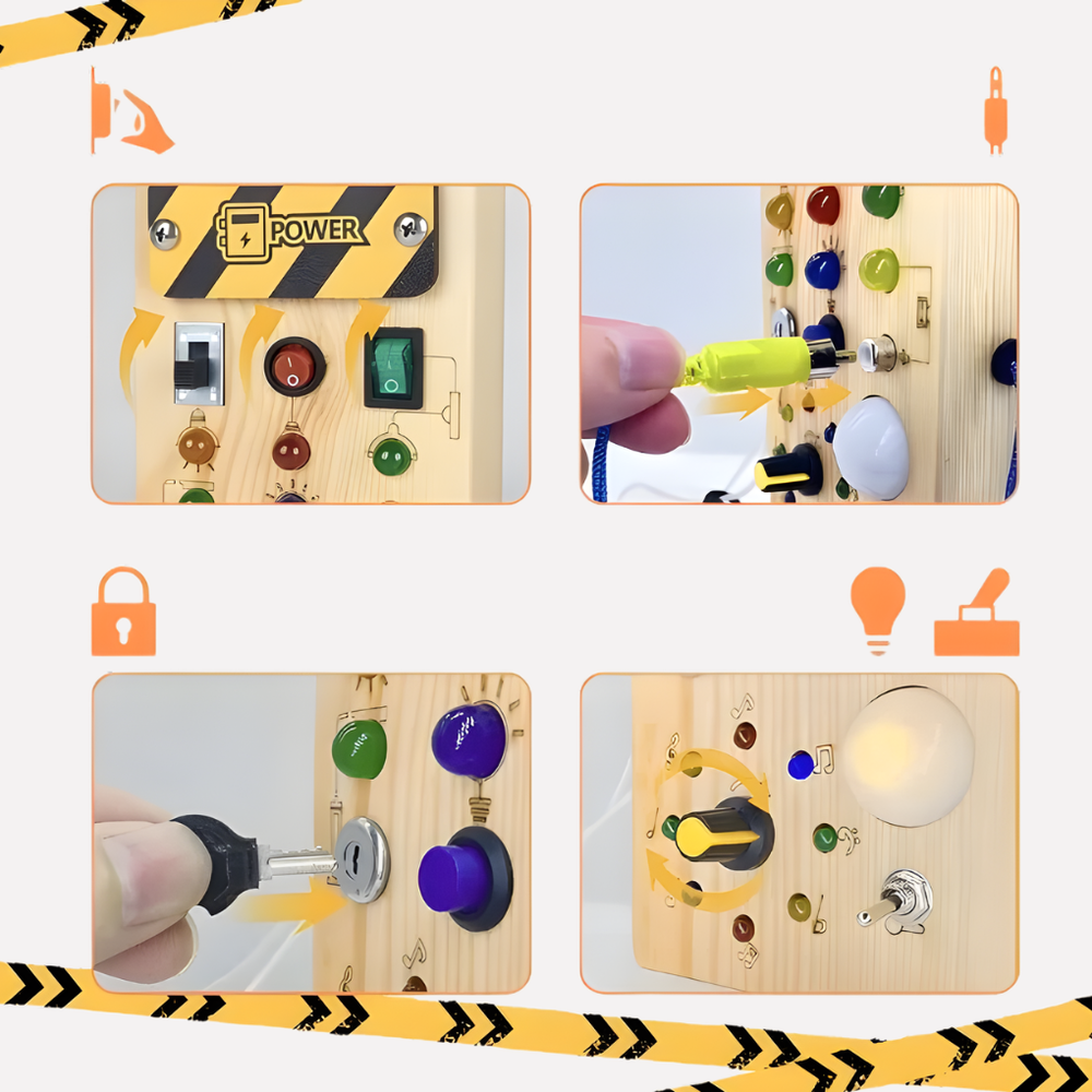 Niki | Kids LED Button and Switch Board Toy