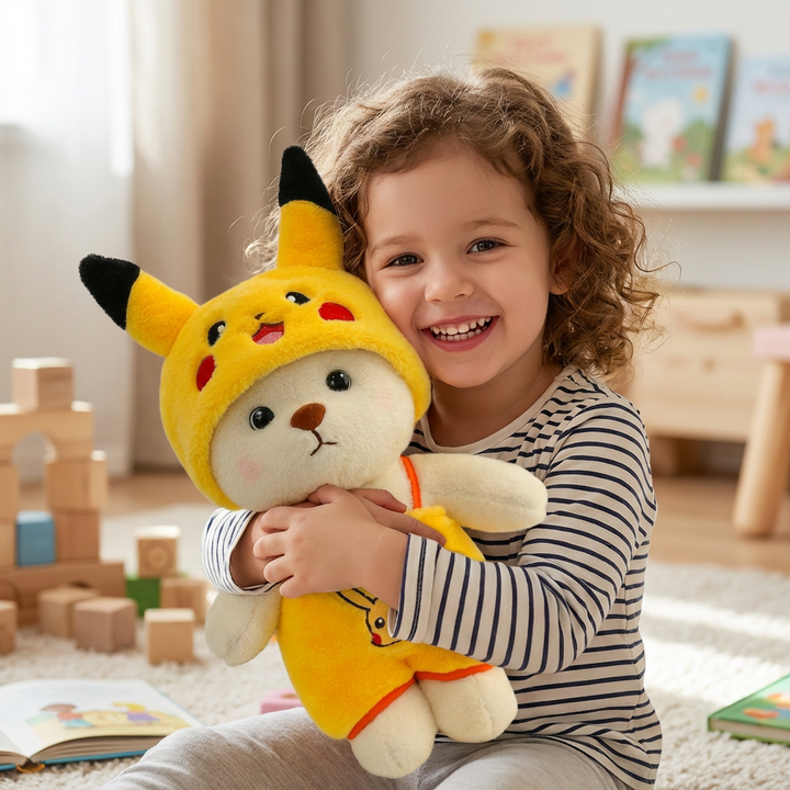 Niki | Kids Pikachu Bear Plush Toy Costume