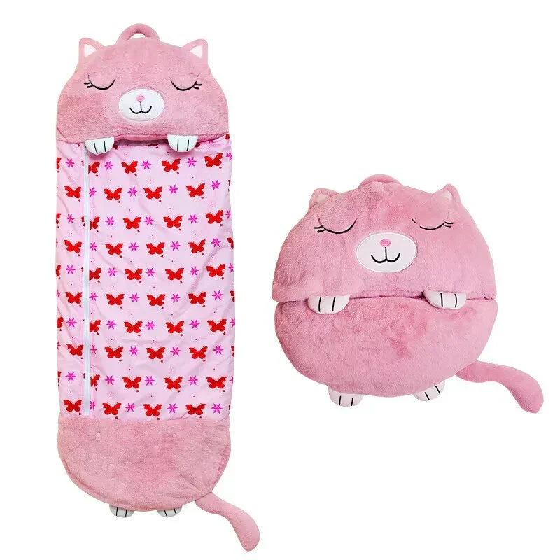 Niki | Kids Sleeping Bag &amp; Plush Toy Combo - Animal Design
