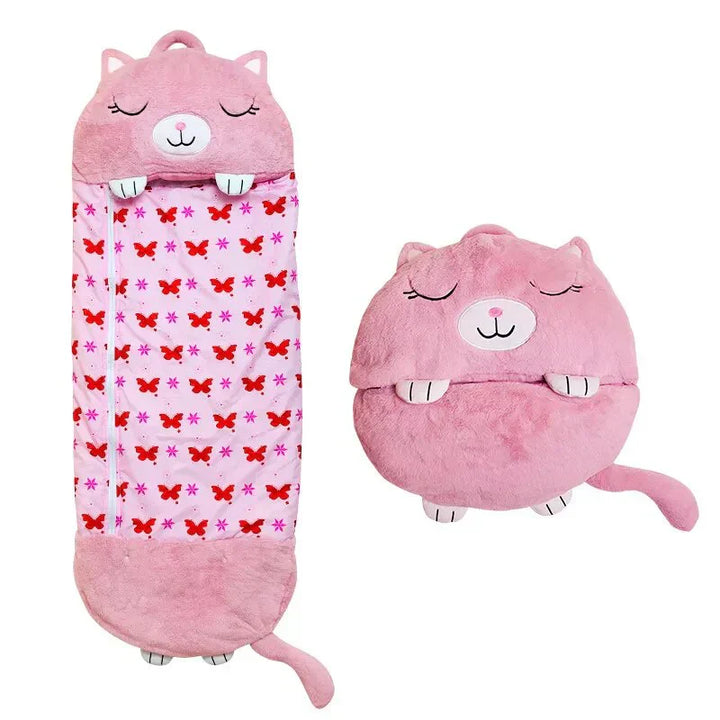 Niki | Kids Sleeping Bag &amp; Plush Toy Combo - Animal Design