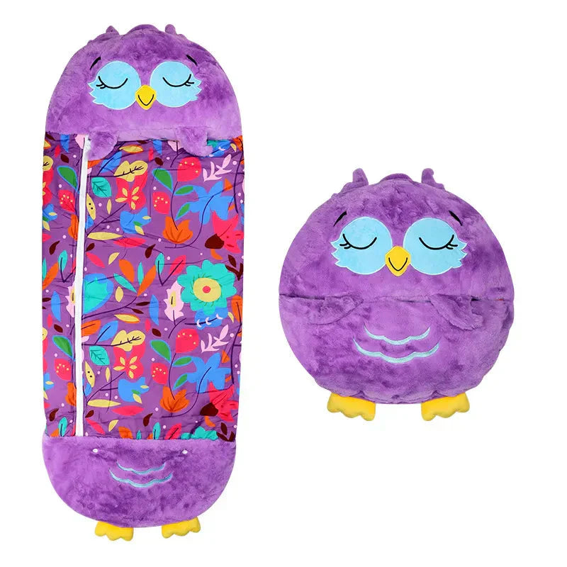 Niki | Kids Sleeping Bag &amp; Plush Toy Combo - Animal Design