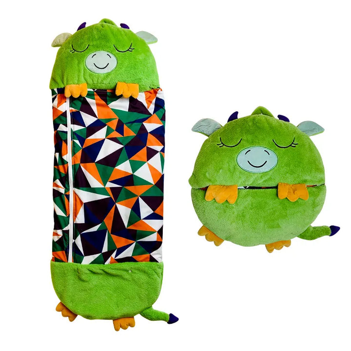 Niki | Kids Sleeping Bag &amp; Plush Toy Combo - Animal Design