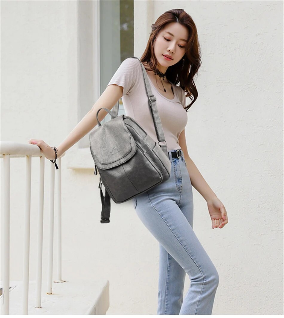 Niki | Leather Backpack for Women