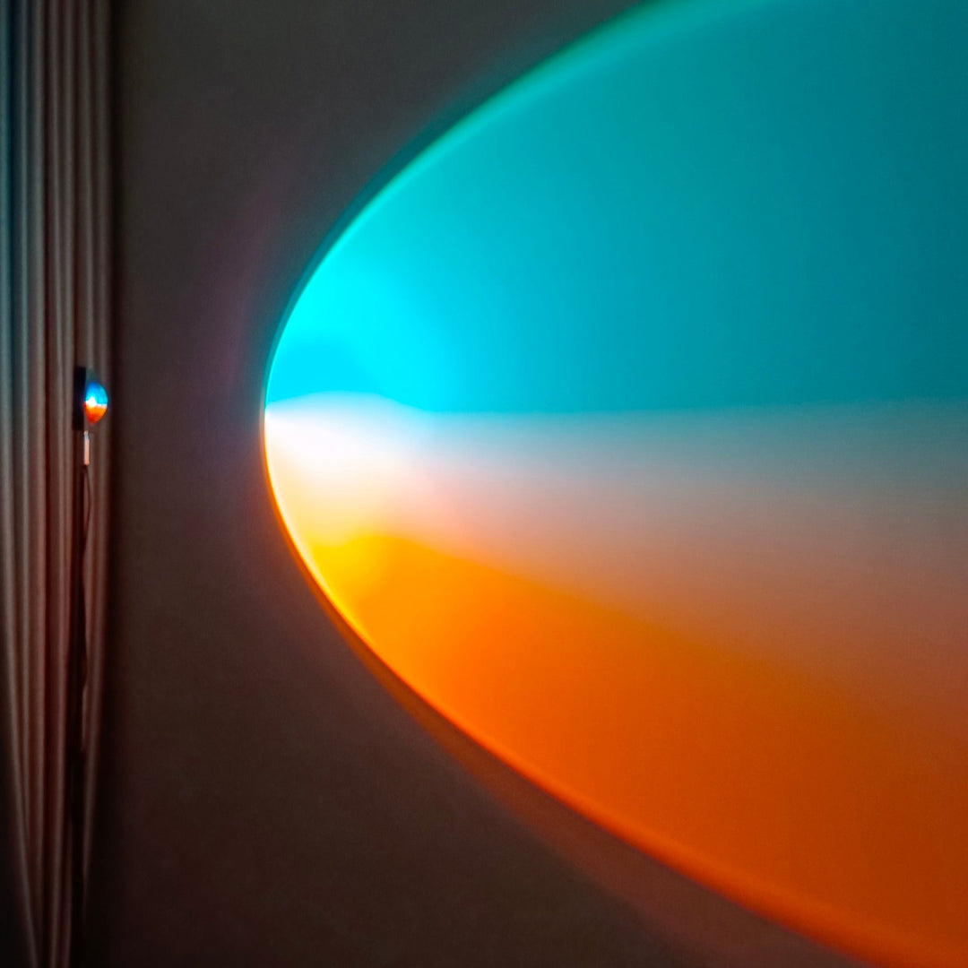 Niki | LED Color Projector Floor Lamp | Minimalist Halo Light Effect