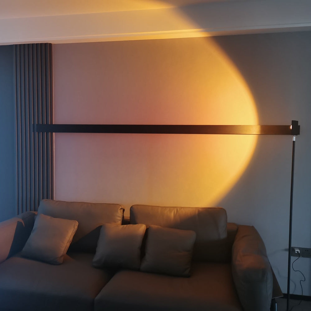 Niki | LED Color Projector Floor Lamp | Minimalist Halo Light Effect