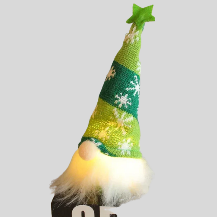 Niki | LED Gnome Ornament with Snowflake Hat