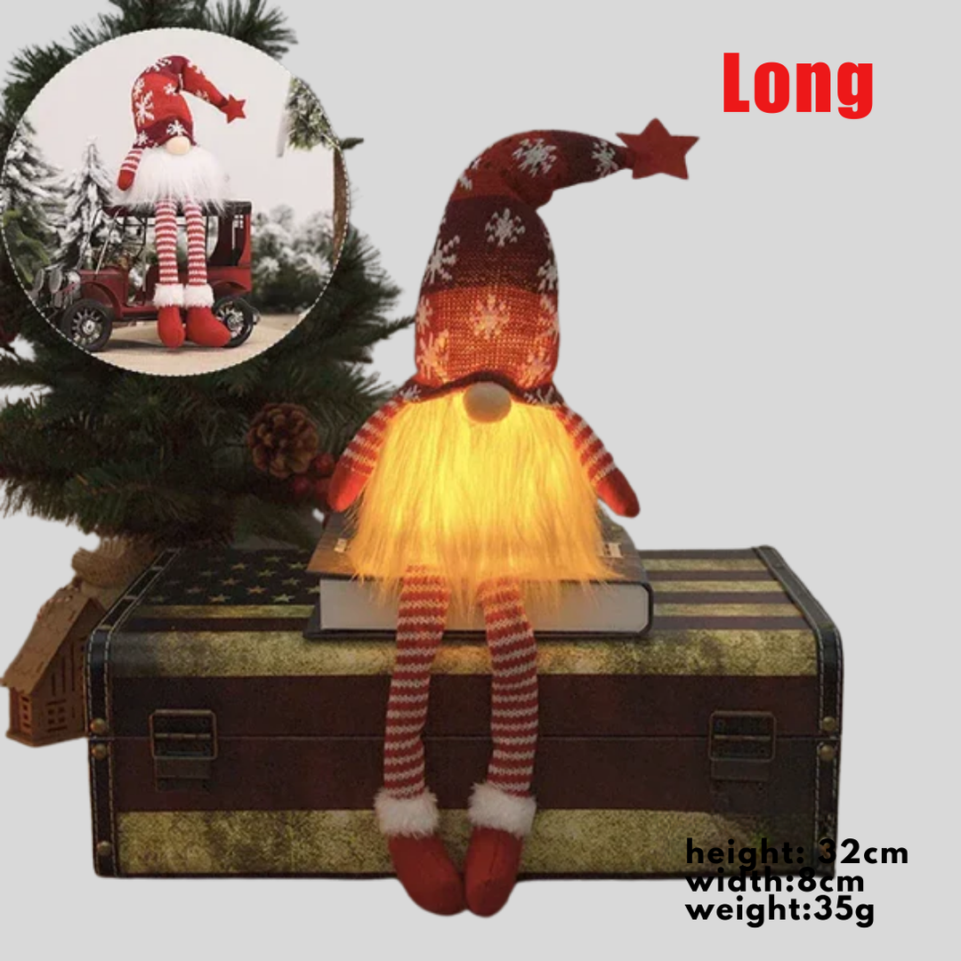 Niki | LED Gnome Ornament with Snowflake Hat