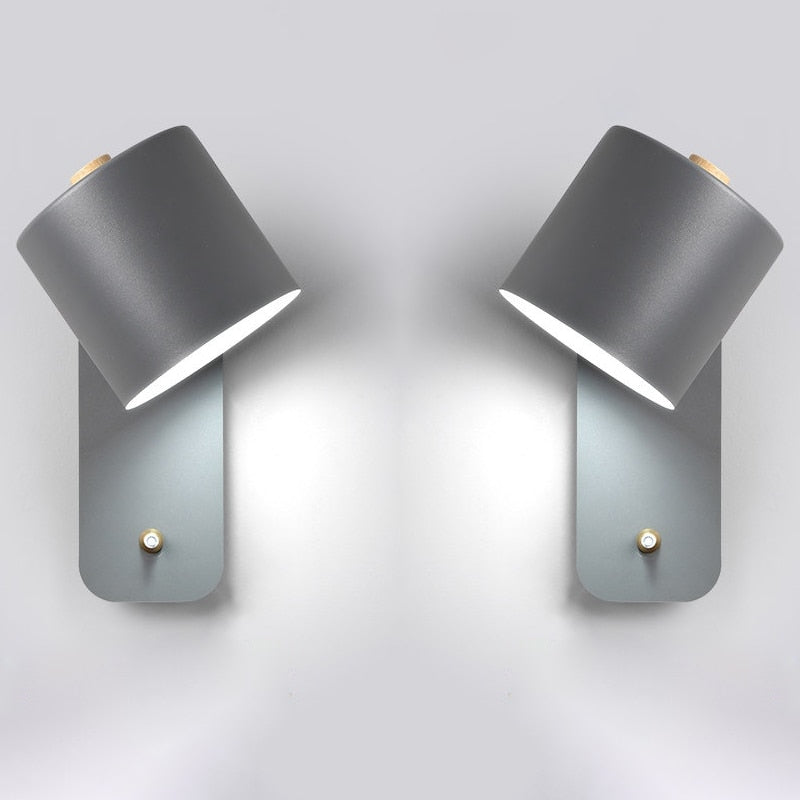 Niki | LED Wall Light with Switch | Modern Metal Design