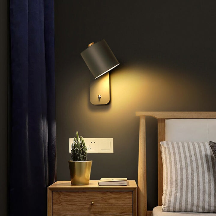 Niki | LED Wall Light with Switch | Modern Metal Design