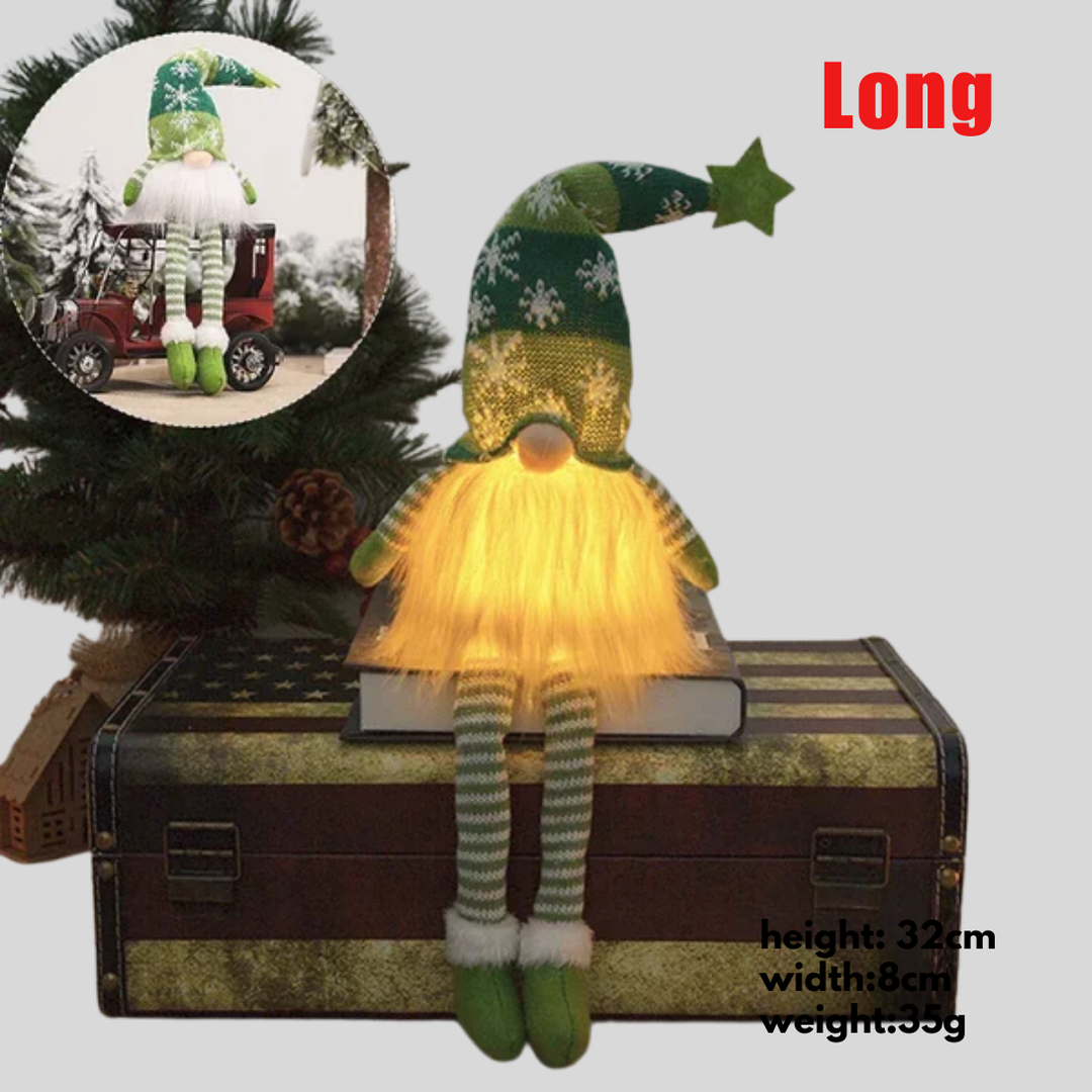 Niki | Light-Up Gnome Ornament with Knitted Hat