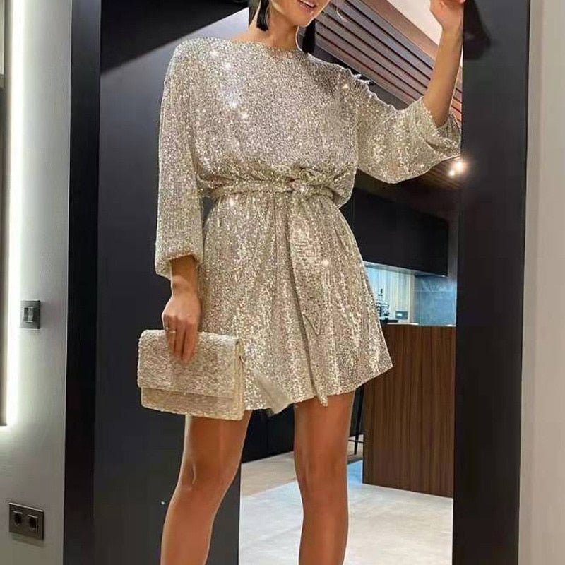 Niki Loose Mini Party Dress
