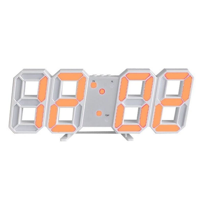 Niki | LumiSync 3D LED Wall Clock – Modern Digital Clock with Dimmable Lighting