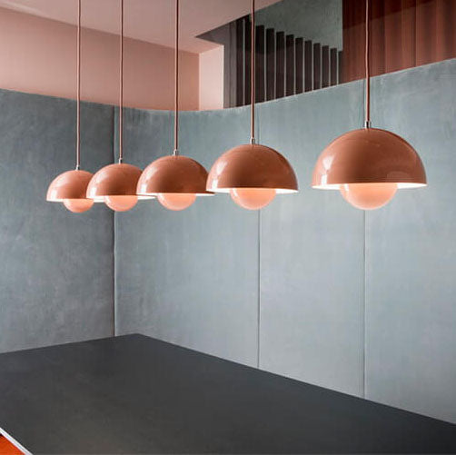 Niki | Macaron Pendant Light Hemisphere | Nordic Dome Design