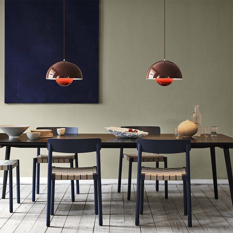 Niki | Macaron Pendant Light Hemisphere | Nordic Dome Design