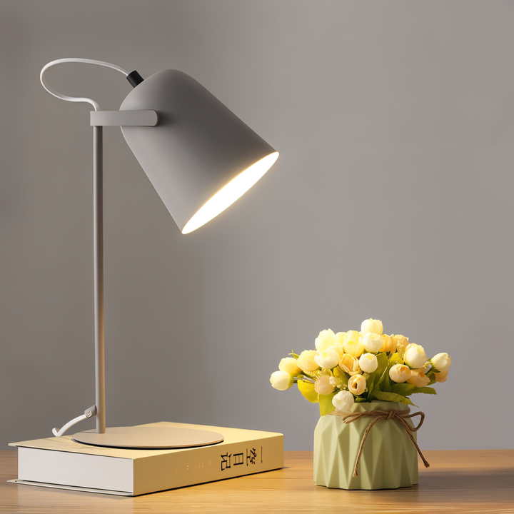 Niki | Macaron Table Lamp - Nordic Yellow Desk Lamp - Adjustable Lamp