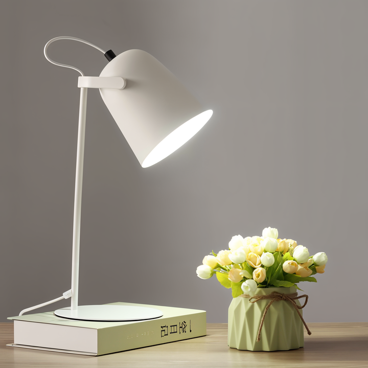 Niki | Macaron Table Lamp - Nordic Yellow Desk Lamp - Adjustable Lamp