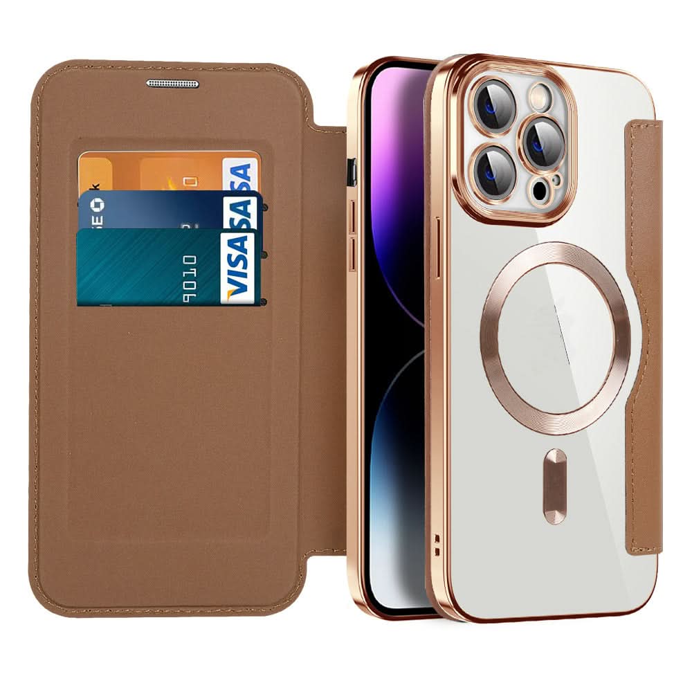 Niki | Magnetic Leather Flip Case iPhone 11–14 Series