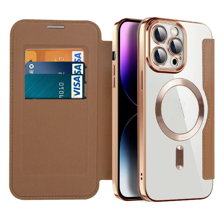 Niki | Magnetic Leather Flip Case iPhone 11–14 Series