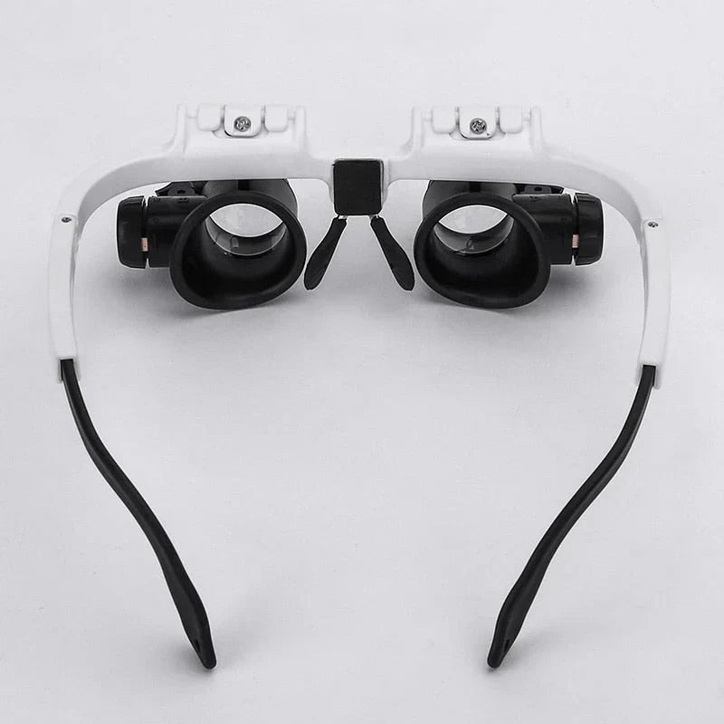 Niki | Magnifying Glass Glasses with LED Lighting and Double Lenses