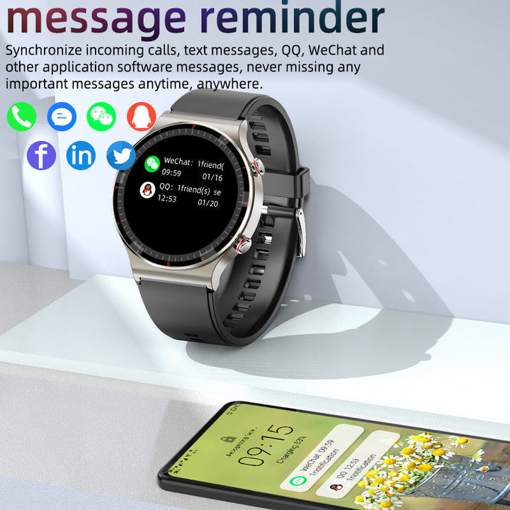 Niki | Medical EKG Smartwatch | CFDA Certified | 512Hz High-Precision Biosensor | SpO2 &amp; Heart Rate Monitoring | AI-Based Breathing Analysis | IP67 Waterproof