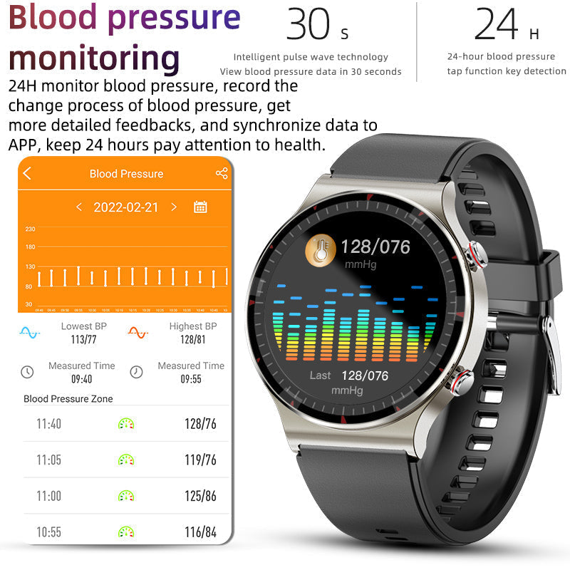 Niki | Medical EKG Smartwatch | CFDA Certified | 512Hz High-Precision Biosensor | SpO2 &amp; Heart Rate Monitoring | AI-Based Breathing Analysis | IP67 Waterproof