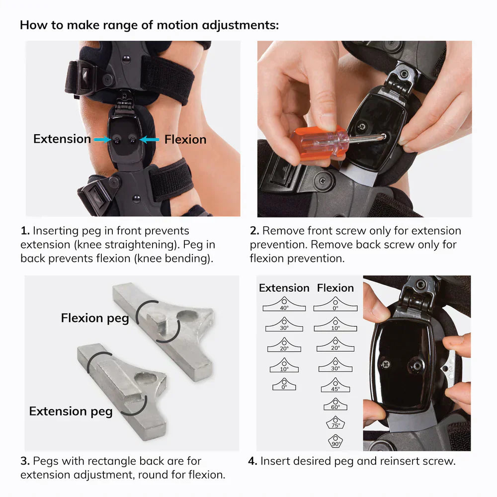 Niki | Medical OA Offloading Knee Brace | Unicompartimental Osteoarthritis Orthosis | Varus/Valgus Correction &amp; ROM Control | Medial &amp; Lateral Offloading | Adjustable Range of Motion