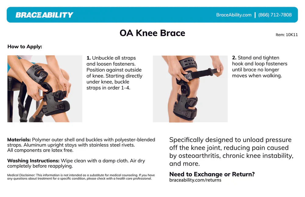 Niki | Medical OA Offloading Knee Brace | Unicompartimental Osteoarthritis Orthosis | Varus/Valgus Correction &amp; ROM Control | Medial &amp; Lateral Offloading | Adjustable Range of Motion