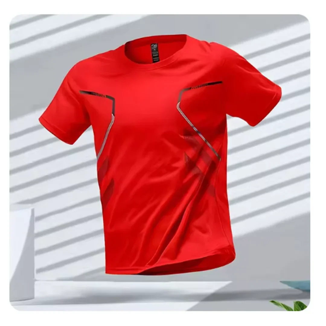 Niki | Men's Athletic Performance T-Shirt with Reflective Accents