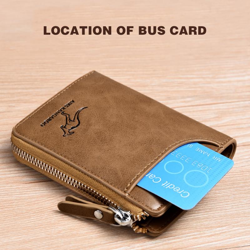 Niki | Men's Bifold Wallet with Zipper Pouch & RFID Protection