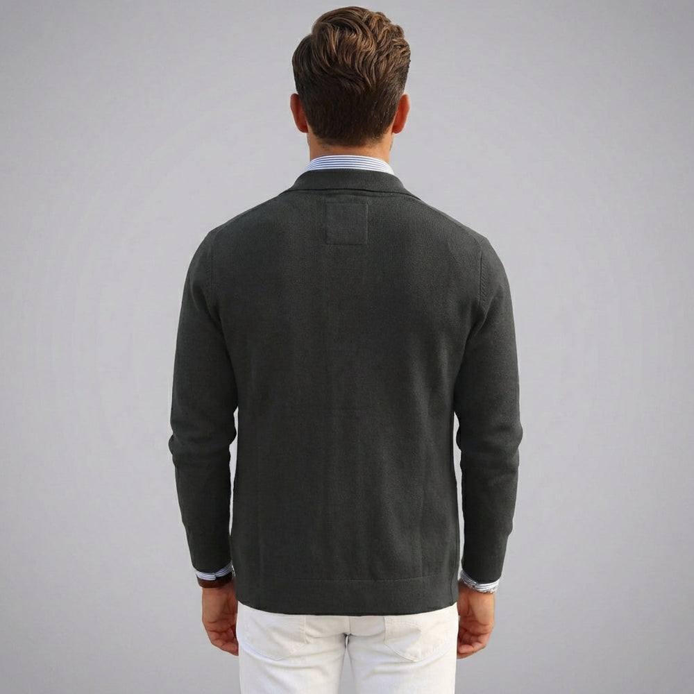 Niki | Men's Casual Knit Blazer with Patch Pockets