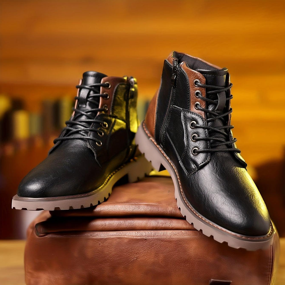 Niki | Men's Dress Boots with Side Zipper