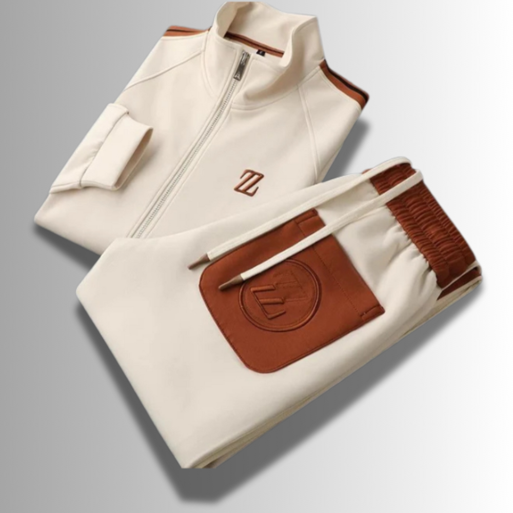 Niki | Men's Full-Zip Tracksuit with Emblem Detail
