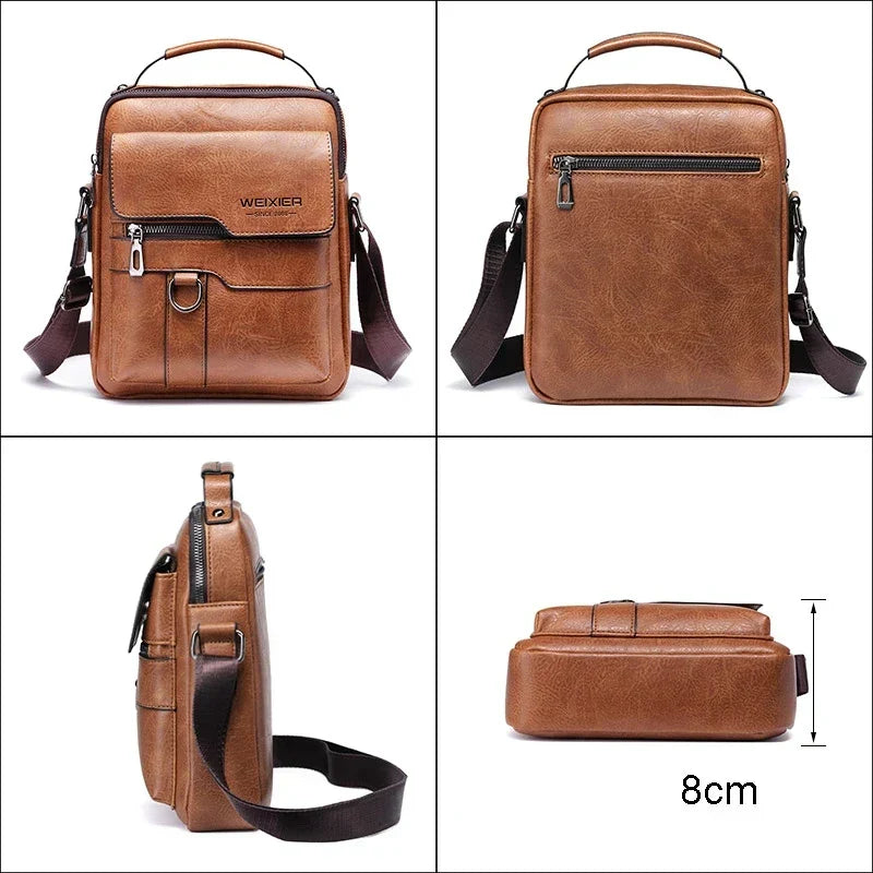 Niki | Men's Genuine Leather Shoulder Bag | Durable, Adjustable Strap & Ideal for Work or Leisure