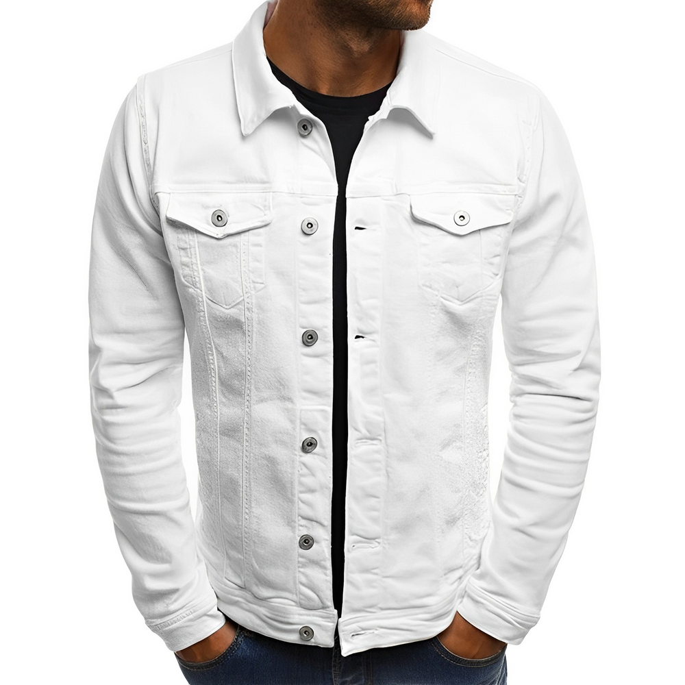 Niki | Men's Lightweight Denim Jacket - Classic Fit