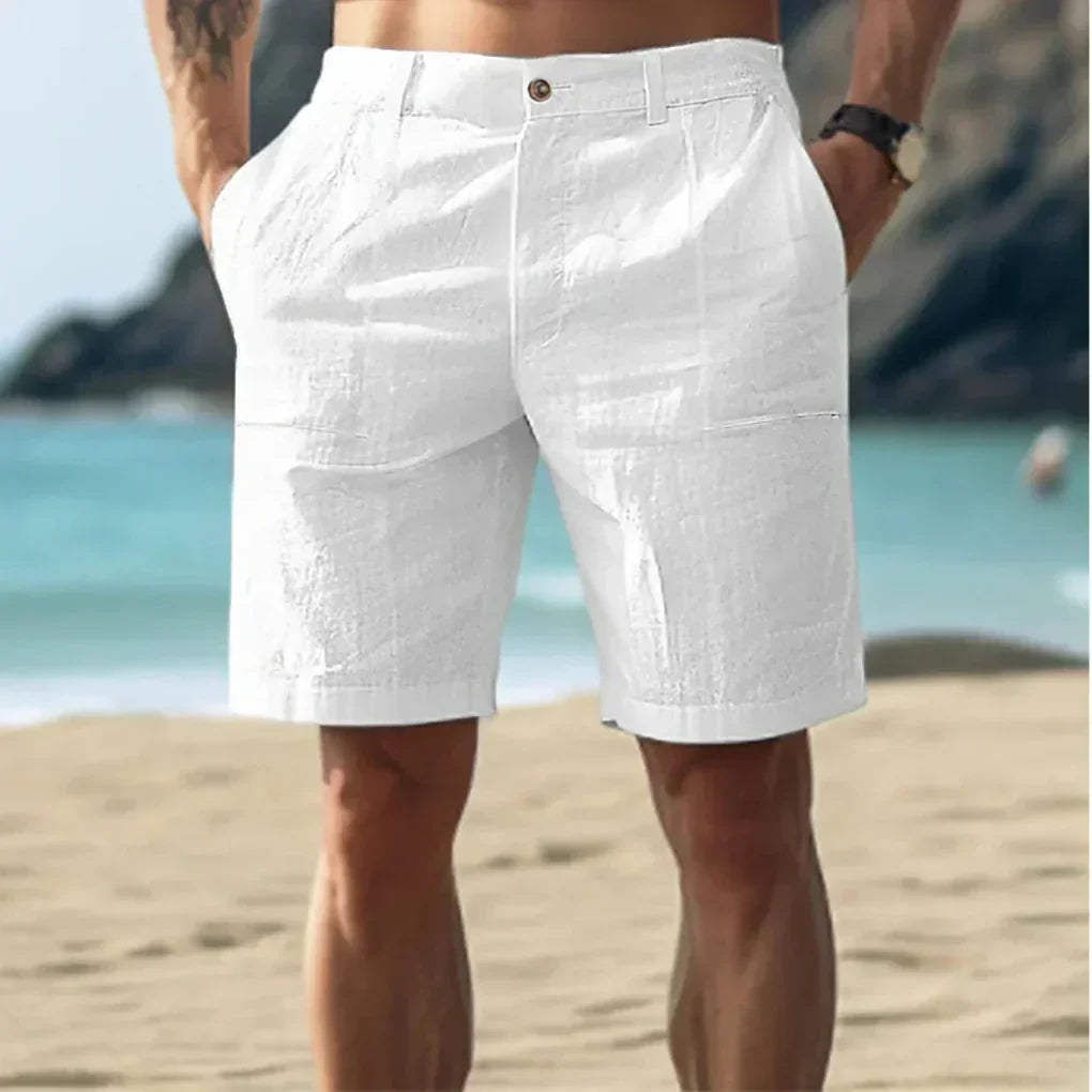 Niki | Men's Linen Blend Cargo Shorts