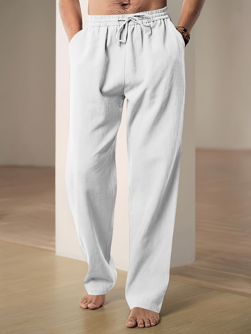 Niki | Men's Linen Drawstring Lounge Pants