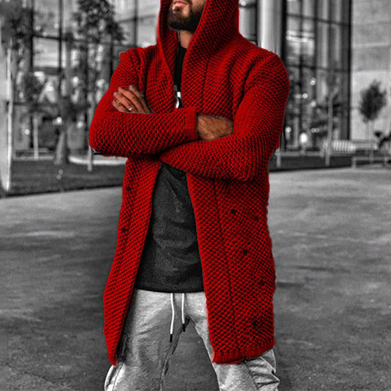 Niki | Men's Long Hooded Cardigan