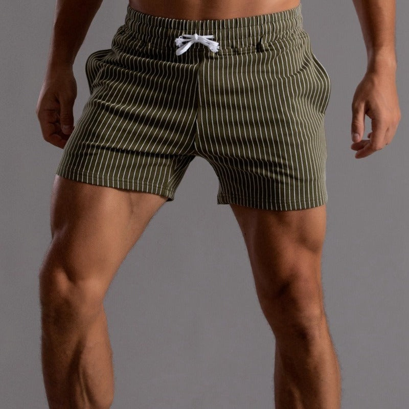 Niki | Men's Pinstripe Drawstring Shorts