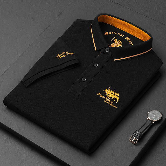 Niki | Men's Short Sleeve Polo with Embroidered Logo