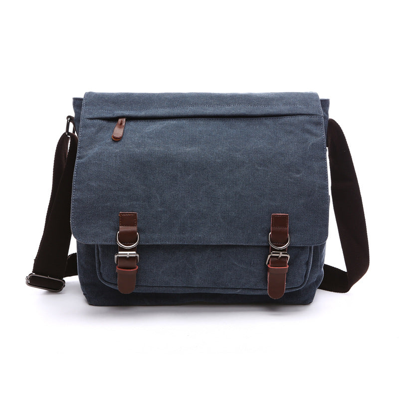 Niki | Men's Shoulder Bag with Flap and Buckles