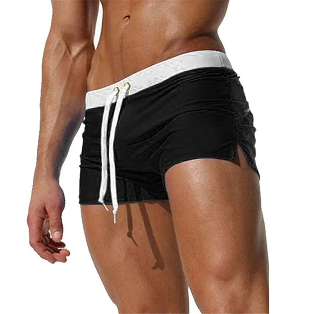 Niki | Men's Swim Trunks with Drawstring and Side Splits