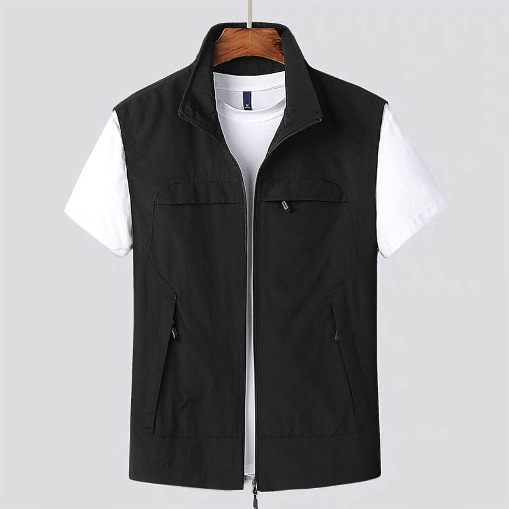 Niki | Men's Zip-Front Vest with Pockets