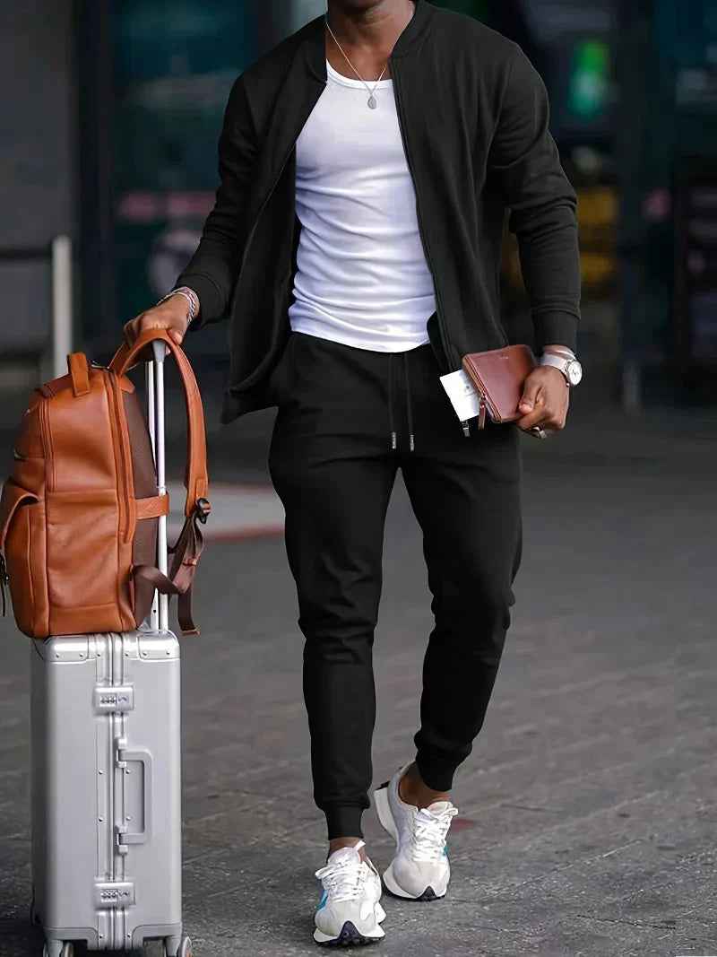 Niki | Men's Zip-Up Bomber Tracksuit Set
