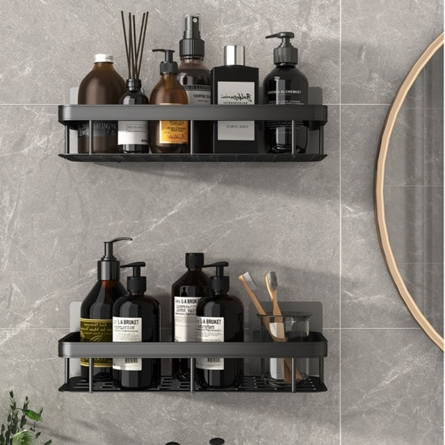Niki | Metal Suction Cup Bathroom Shelves