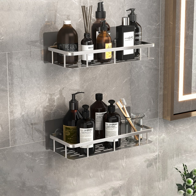 Niki | Metal Suction Cup Bathroom Shelves