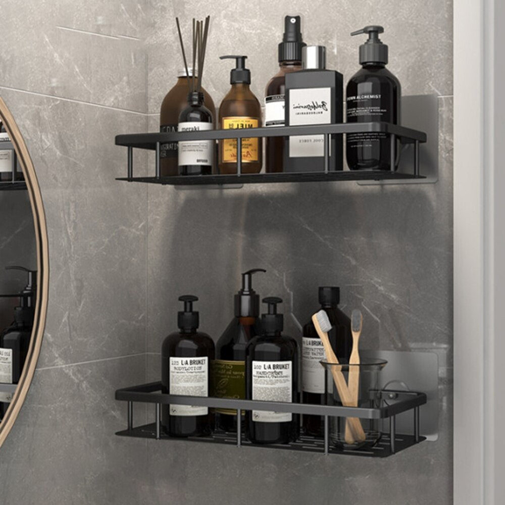 Niki | Metal Suction Cup Bathroom Shelves