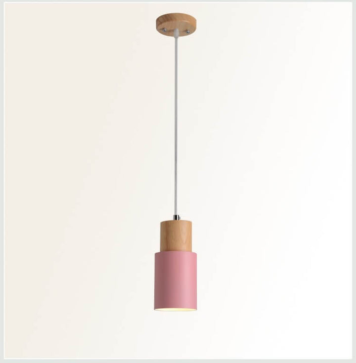 Niki | Metal Wood Pendant Light | Modern Industrial Design