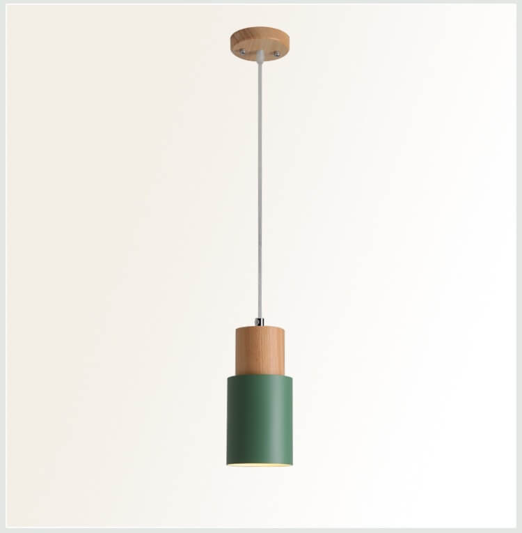 Niki | Metal Wood Pendant Light | Modern Industrial Design