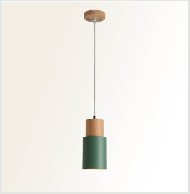 Niki | Metal Wood Pendant Light | Modern Industrial Design